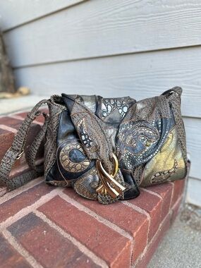 Vintage Alentino NAS Leather Handbag Crossbody Purse